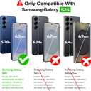 Rayboen for Samsung Galaxy S25 Case, Skin Feel Translucent Frosted Anti-Scratch Protective Phone Cover for Samsung S25 with Bumper Hard PC Back Soft Silicone Edge, Matte LightBlue