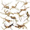 kathson Aquarium Driftwood Reptile Branches Wood Natural Spiderwood Driftwood for Aquarium 5-6" 11 Pcs Terrarium Ornament Trunk Fish Tank Log Habitat Decoration Tree Stump Decor Assorted Sizes Wood