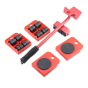 Furniture Lift Mover Tool Set,Furniture Lifter Tool with Lifting Lever & 4 Wheels,Heavy Furniture Moving Sliders Appliance Rollers Heavy Duty Mover Dolly Sliders Tool Furniture Lifter