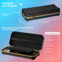 Hosanwell Longest Durable Travel Carrying Case for Switch 2 2025,2 Screen Protector,Hard Carrying Case with 12 Game Cards,Black [nintendo_switch_2]