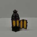 DECORKEY Moroccan Lanterns Decorative Indoor & Outdoor, 11 Medium Size Vintage Metal Hanging&Tabletop Candle Holder Decor, Halloween Christmas Ramadan Decorations for Home Porch Patio (Amber)