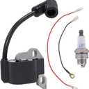 FitBest 1130 400 1302 Ignition Coil Module with Spark Plug for Stihl 017 018 MS170 MS180 Chainsaw