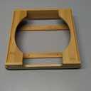 9-inch Paper Plate Dispenser, Under Cabinet Bamboo Plates Holder, Kitchen Counter Vertical Plate Dipensers Holders Countertop Caddy