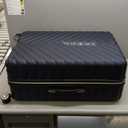 Kenneth Cole REACTION Madison Square Lightweight Hardside Chevron Expandable Spinner Luggage, Navy, 28-Inch Checked