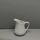 Yedio 17 oz Porcelain Milk Creamer Pitcher with Handle, White Creamer, Microwave & Freezer Safe