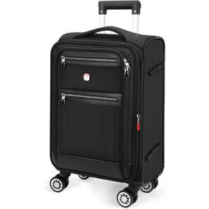star cloud Expandable Carry On Luggage with Garment Compartment, 22x14x9 Softside Carry On Suitcase with Detachable Spinner Wheels, USB&Type-C charger, TSA Lock,Luggage For Travel Business Trip, 22 x 14.5 x 9 inches