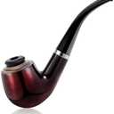 Threlaco Detective Fake Pipe Costume Accessory Pipe Prop Toys for Halloween Stage Performance Dress Up