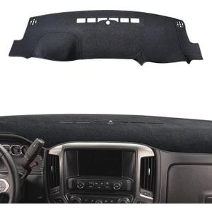 POSAID Dash Cover Dashboard Mats for 2014-2018 Chevy Chevrolet Silverado 1500/GMC Sierra 1500, Interior Dash Cover Mat for 2015-2019 Chevy Silverado/GMC Sierra 2500HD 3500HD, Gray