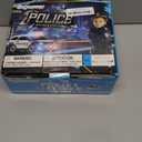 Police Officer Costume for Kids, Cop Costume Outfit Set with Toy Accessories, Halloween Costumes for Boys (XL(10-12Y), Silver Cap)