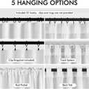 MIULEE 100% Blackout Curtains 96 Inch Long 2 Panels Set for Bedroom, Thick Faux Linen Black Out Curtain Room Darkening Back Tab Pleat Window Textured Drapes with Hooks for Living Room, Bright White