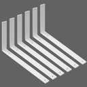 Shelf Brackets Heavy Duty 14 Inch White L Brackets for Shelves 6 Pack 5mm Thick Wall Mounting Floating Metal Iron Shelf Support for Wood with Screw