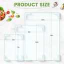 Glass Cutting Board for Kitchen Counter, HQAUT Tempered Glass Cutting Board for Countertop with Non-Slip Feet, Scratch, Heat and Shatter Resistant, Easy to Clean, (5''x7'',8''x10",10''x14'') (set of 4)