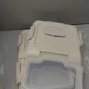 Large Flour Storage Container Bin 25lb, 2Pack Airtight Rice Storage Containers with Wheels Seal Locking Lid, BPA Free with Measuring Cup&Scoop for Flour, Rice, Grain(Gray)