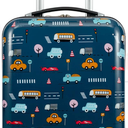 Coolife Kids Luggage Carry on Hardside Spinner Toddler Luggage Travel Rolling Luggage Girls Boys (Cars)