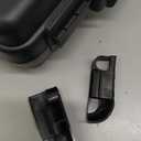 9mm Gun Case Lockable, TSA Approved Firearm Travel Case with 1 TSA Lock, Pistol Case Hard Shell, Gun Safe for Handgun, Pistol, Revolver - Shockproof Gun Storage 10.3 x 8.8 x 3 inch (Black)