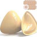 Push Up Bra Inserts Double Sided Sticky Bra Inserts for Bikinis/Sports Bras/Strapless Dresses - A Cups Size