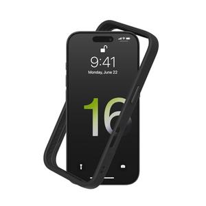 RhinoShield Bumper Case Compatible with [iPhone 16 Pro Max] | CrashGuard - Shock Absorbent Slim Design Protective Cover 3.5M / 11ft Drop Protection - Black