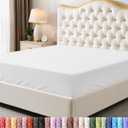 Utopia Bedding Queen Fitted Sheet - Bottom Sheet - Deep Pocket - Soft Microfiber - Shrinkage and Fade Resistant - Easy Care -1 Fitted Sheet Only (White)