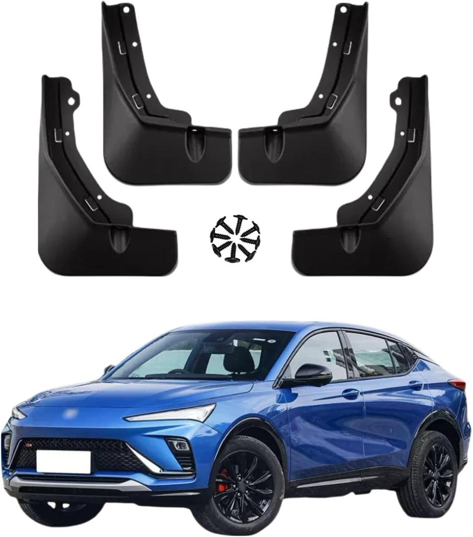 Mud Flaps for 2025 2024 Buick Envista, Wheel & Tire Splash Guards, Mudflaps for Car, PP Material, All Weather Tire Protector Splash Guards Mudflaps for Buick Envista Exterior Accessories