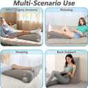 Inmoredo Inflatable Leg Elevation Pillow for After Surgery, Leg Wedge Pillow for Post-Surgery Recovery, Adjustable Height for Foot Ankle Knee, with Easy Press Pump Valve, Single Leg