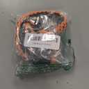 QeeCord 2.0 Paracord Handle for Hydroflask 2.0 Wide & Standard Mouth Water Bottles Strap Carrier with New Safety Ring Holder, 12oz - 64oz (Orange)