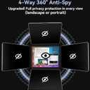 IPROKKO 360 Privacy Matte Screen Protector for iPad Pro 13 inch M4/M5 (2024/2025 7th/8th Generation),4 Way Anti Spy Glare Blue Light 13in Tablet Easy Install Screen Protector Filter [Compatible with Apple Pencil & Face ID, Case Friendly]