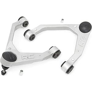 Rough Country Forged Aluminum Upper Control Arms for Chevy Silverado GMC Sierra 1500 (2007-2018) OE Upgrade, 2-Pack