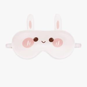 Orose Kids Silk Sleep Mask Cute Adjustable Original Design for Boys & Girls, Double-Sided Mulberry Silk, Cartoon Pattern, Toddler Eye Mask (Rabbit)