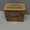 Stoie's Wooden Toddler Musical Instruments with Drum, Hand Bells, Flute, Maracas, Castanet, Tamburine, for Babies and Kids, Eco Friendly Montessori Educational Toy