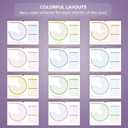 Clever Fox Habit Calendar Circle  24-Month Inspirational Daily Habit Tracker with Colorful Pages  Routine & Goal Planner Journal (White & Lavender)