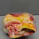 HDFK Pizza Blanket Adult Size Double Sided Red Pepperoni Realistic Food Fleece Kids Size Cheese Fluffy Throw Blankets Flannel Funny Novelty Present 71 inches Round Lightweight White Elephant Christmas