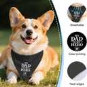 My Dad is My Hero Funny Dog Bandana, Police Academy Graduate Pet Bandana, Police Pet Gifts for Dog Dad, Policeman Pet Scarf Accessories for Party, Graduation Birthday Gifts for Men Dogs Owners