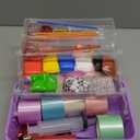 LINAYE 3000PCS Arts and Crafts Supplies Kit for Kids, All in One DIY Craft Box Kits, Craft Supplies Set Include Pompoms, Pipe Cleaners for Kids Ages 4-6 6-8 Birthday Gifts for Boys Girls (Purple)