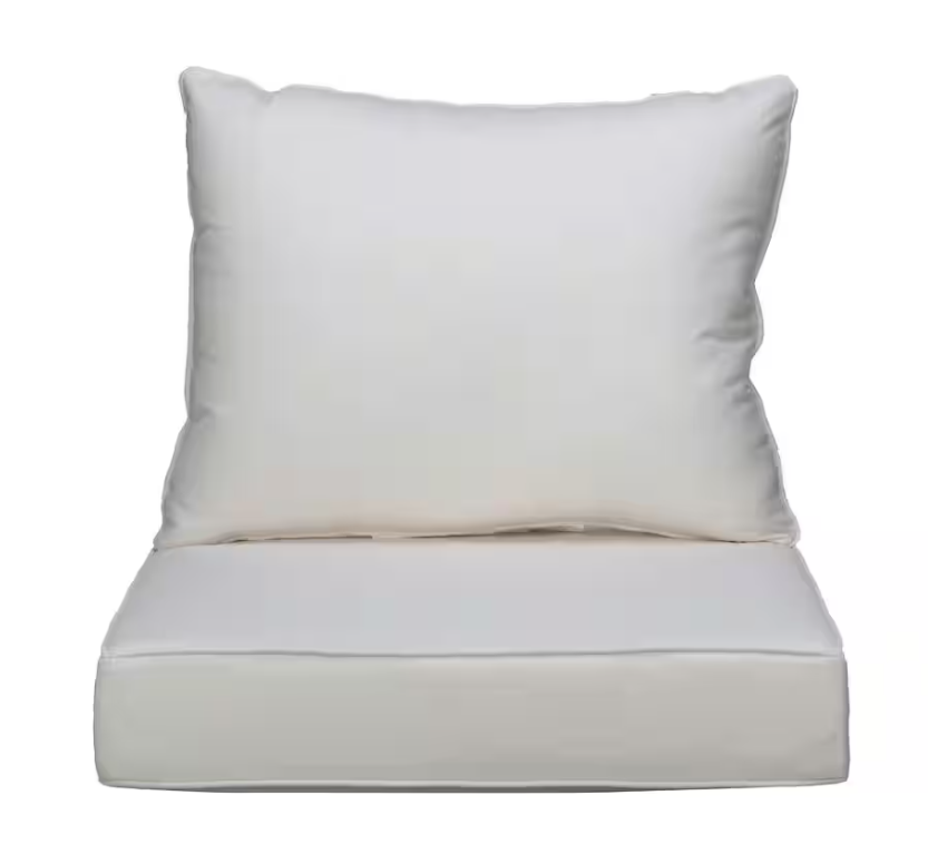 AAAAAcessories Outdoor Deep Seat Cushions, Waterproof, Fade-Resistant Patio Furniture Replacement Cushions, 24" x 24" x 5",