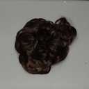 CAISHA Hairpiece Hair Wrap Heat-resistant Synthetic Fibres Curly Messy Updo Dark Brown HW7