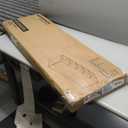 SONGMICS Mazie Collection - 43 Inches Folding Storage Ottoman Bench, Ottoman with Storage, Foot Rest Stool, Load 660 lb, Living Room, Bedroom, Entryway, Synthetic Leather, Coffee Brown ULSF070K01