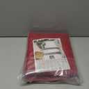 YoungsTex Red Linen Semi Sheer Curtains 63 Inch Length - Light Filtering Drapes with Back Tab Rod Pocket Lightweight for Living Room Window, 2 Panels, 52 X 63 Inch