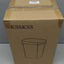 3 Pack Bathroom Small Trash Can with Lid, 2.6 Gallon Slim Garbage Bin with Pop-Up Lid, 10L Plastic Wastebasket for Bedroom, Office, Kitchen, Toilet (Matte Black)