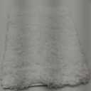 Small Bathroom Rugs 17x24 Non Slip White Fluffy Bath Mat for Bathroom Floor Machine Washable Plush Luxury Bath Rug for Tub Soft Shaggy Absorbent Shower Mat