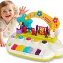 Baby Piano Toys for 1+ Years Old Birthday Gifts Animal Light Up Musical Toy Music Toy Instruments Piano Keyboard Toy for Toddlers Infant Learning Educational Interactive Toys 3+ Months