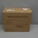 Vinyl Record Player Turntable with Built-in Bluetooth Receiver & 2 Stereo Speakers, 3 Speed 3 Size Portable Retro Record Player for Entertainment and Home Decoration (Brown)