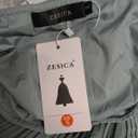 ZESICA Womens 2026 Summer Boho Sleeveless Ruffle Mini Dress, Small