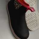 Showave Unisex-Child Ankle Rain Boots Kids Deck Boot Waterproof Lightweight Rubber Mud Booties for Boys Girls (6 Big Kid, Pink Cheeth)