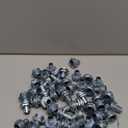 50 Pack 3/8" Flex Screw-in Connector Metal-clad Cable Connectors Zinc Electrical Conduit Connector for Steel and Aluminum Cable