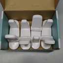 Door Lever Locks (4 Pack) - Prevents Toddlers from Opening Doors - Durable ABS with 3M Adhesive - Easy One-Hand Operation for Adults, No Tools Needed (White)