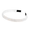 Ruihfas Fashion Sparkle 4 Rows Crystal Rhinestone Headbands Beaded Hair Hoop Band (White)
