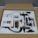 goldenwarm Double Front Door Lock Set, Oil-Rubbed Bronze Double Door Handlewith Dummy, Double Classic Front Door Hardware Set with Reversible Wave Handle Lever, Double Entry Door Lock Set (1 Pack)