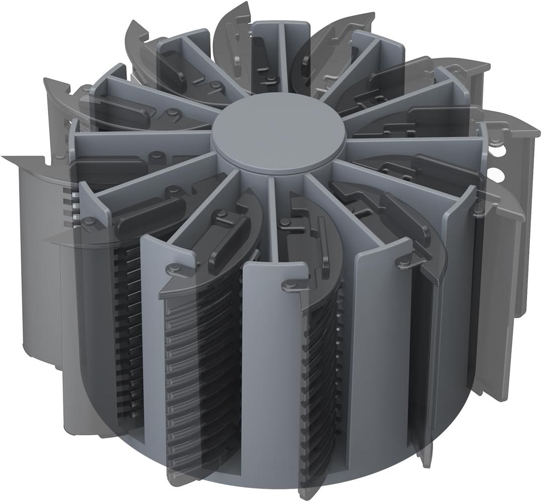 Silicone Storage Rack for Rotary Cheese Grater Blades, Kitchen Multi-Functional Storage Blade Holder, Flexible & Durable, Non-Slip, Quiet, Dishwasher Safe, without Blades (Grey) Silicone Storage Rack for Rotary Cheese Grater Blades, Kitchen Multi-Functional Storage Blade Holder, Flexible & Durable, Non-Slip, Quiet, Dishwasher Safe, without Blades (Grey)