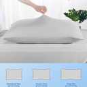 Avolare Cooling Pillow Cases Queen Size Set of 2,Arc-Chill 3.0 Cool Pillowcases for Hot Sleepers(Q-Max>0.5),Breathable&Stretchy Fabric,Softer Than Silk,Zipper Pillow Cases,Grey