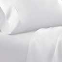 Danjor Linens Twin Bunk Bed Sheets w/ 2 Pillowcases, Lightweight Brushed Microfiber Deep Pockets, 4 Piece Fitted Bedding Sets, White
